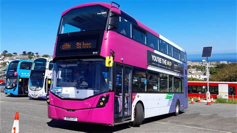 First West Of England Wright StreetDeck 35115 SO15 CUY On A Rail