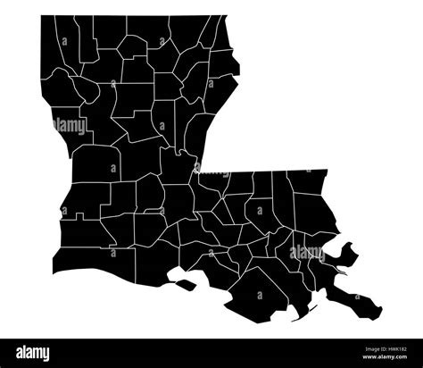 Map of Louisiana Stock Photo - Alamy