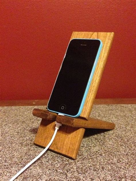 Pin By Abhishek Ideas On Small Woodworking Diy Phone Stand Wooden