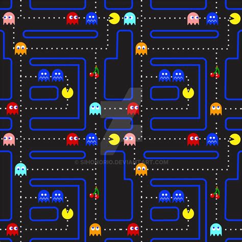 Pacman Pattern by sihonorio on DeviantArt