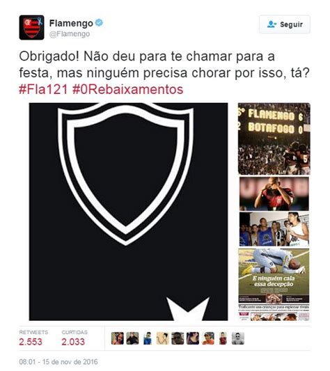 Botafogo Provoca E Acaba Humilhado Pelo Flamengo N O Precisa Chorar