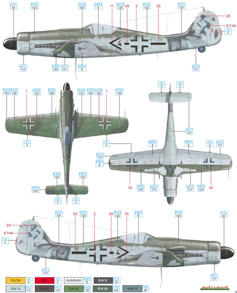 Focke Wulf Fw 190D 9 JG 6 Color Profile And Paint Guide