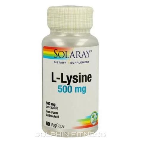 Solaray L Lysine 500 Mg 60 Capsules