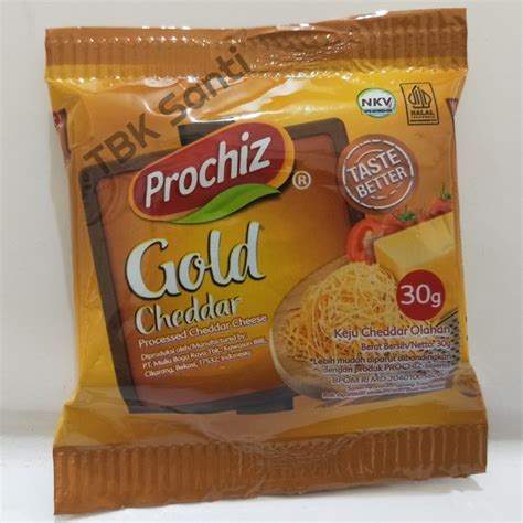 Jual Prochiz Gold Keju Cheddar Olahan Mini Sachet Gram Shopee