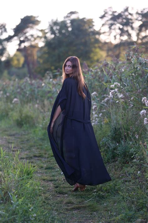 Sheer Black Kimono Flash You And Me Lingerie