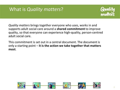 Quality Matters A Shared Commitment To High Quality Person Centred