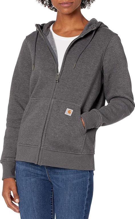 Carhartt Womens Clarksburg Full Zip Hoodie Regular And Plus Sizes At Amazon Womens Clothing