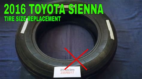 2016 Toyota Sienna Tire Size YouTube