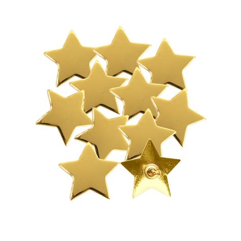 Gold Star Lapel Pins 10set Encouragement Rewards And Awards