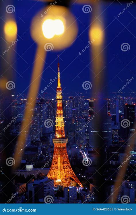 Vertical Shot Of The Tokyo Tower In The Special Wards Of Tokyo Japan