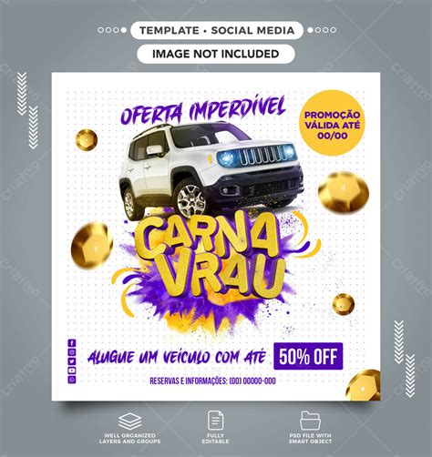 Social Media Carna Vrau Template Feed Psd [download] 21770 Criativo