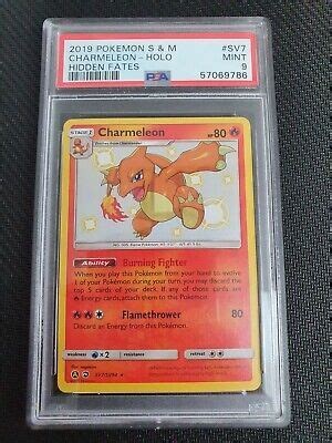 Carte Pokemon Charmeleon Shiny Hidden Fates Sm Sv Sv Psa En