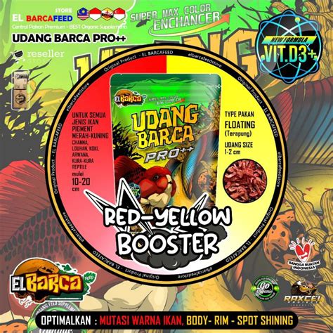 Jual Udang El Barca Pro Gram Super Red Yellow Colour Enhancer