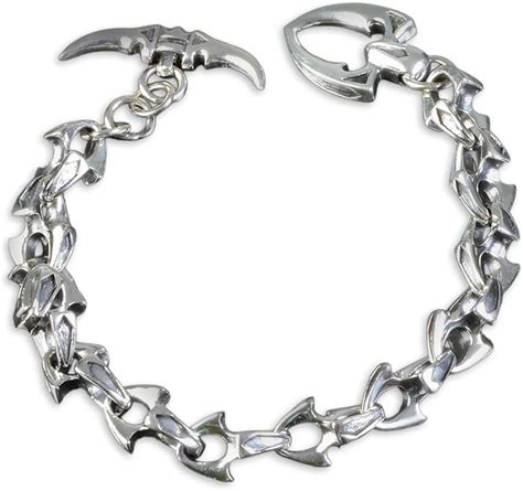 Sterling Silber Herren Armband Massiv Schwer Panzerarmband