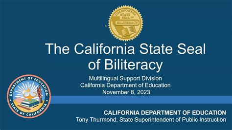 California State Seal Of Biliteracy November 2023 YouTube