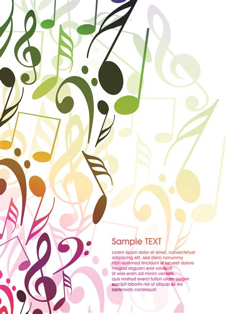 Music Notes Background Vector at Vectorified.com | Collection of Music ...