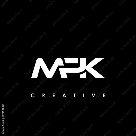 MPK Letter Initial Logo Design Template Vector Illustration Stock Vector | Adobe Stock