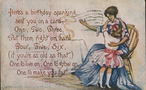 Mother Spanking Girl Postcard