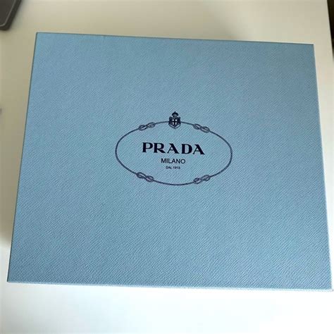 Prada Storage Organization Authentic Prada Empty Blue Shoe Box