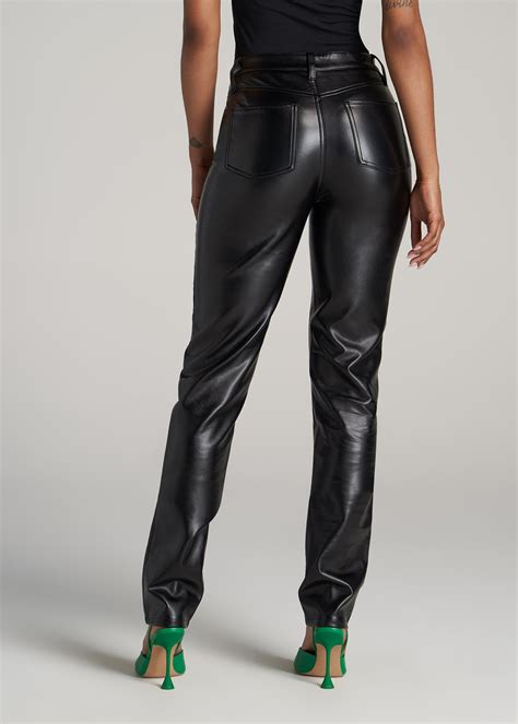 Faux Leather Slim Pants For Tall Women American Tall