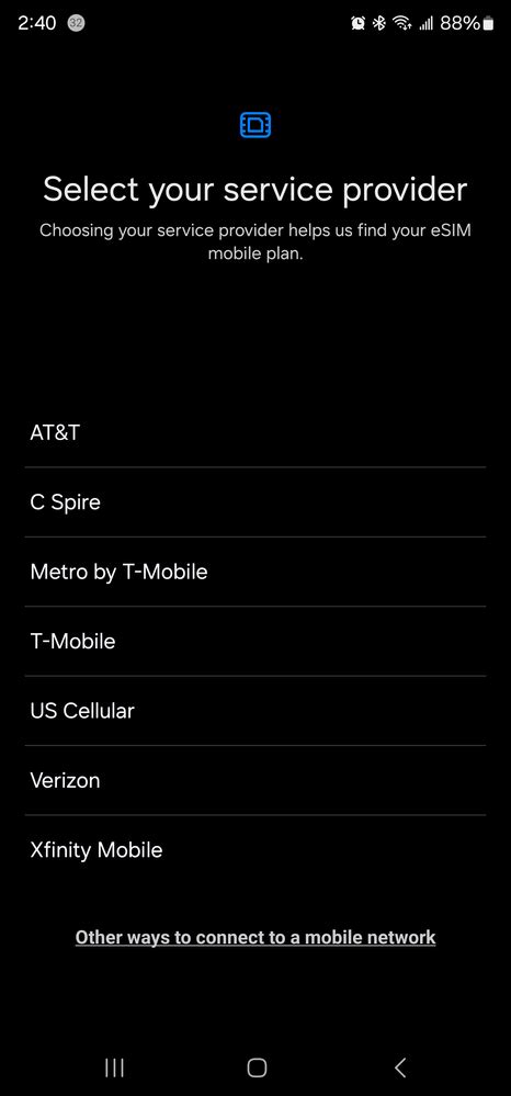 Select Your Country or Region screen - Samsung Community - 2619712