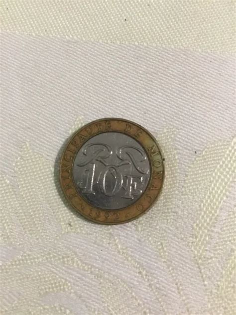 Une Pi Ce De Monnaie De Monaco De Francs Eur Picclick Fr