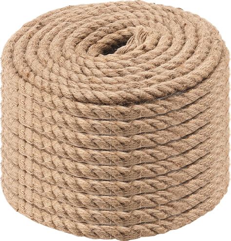 Amazon MAHIONG 100 Feet 1 2 Inch Twisted Jute Rope 3 Strand Hemp