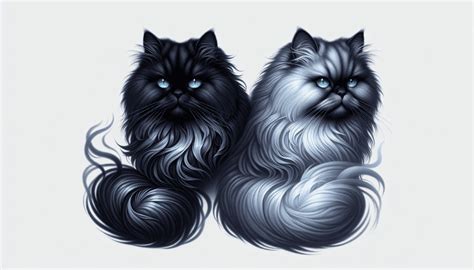 How to differentiate between a blue smoke and black smoke Persian cat - Thomas Omally