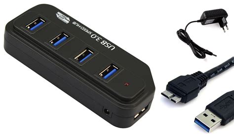 Hub USB 3 0 Duplicador 4 Puertos Energizado