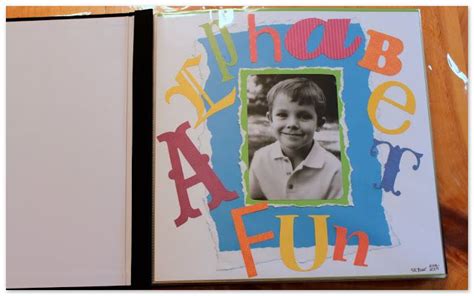 Alphabet Fun Scrapbook | Scrapbook, Birthday scrapbook, Learn alphabet ...