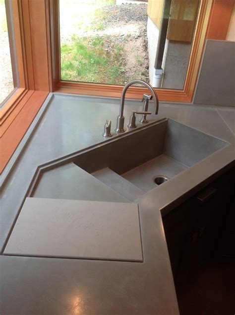 Integral Concrete Kitchen Sink - Contemporary - Kitchen Sinks - seattle ...