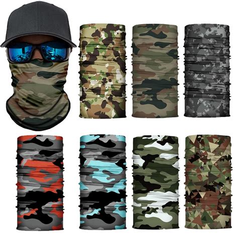 Camuflagem Ciclismo M Scara Facial T Tico Militar Cachecol Pesco O