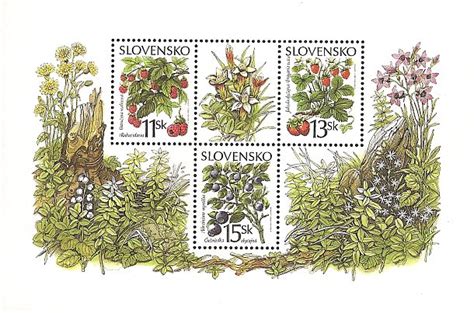 Abristamps Botanical Plant Stamps Znaczki Botanika Ro Liny Flora