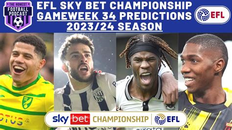 Gameweek Score Predictions Efl Sky Bet Championship Season