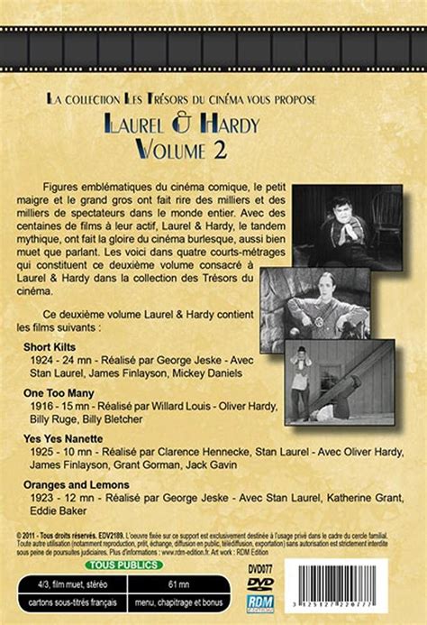 Laurel Et Hardy Vol 2 Francia DVD Amazon Es Laurel Stan Hardy