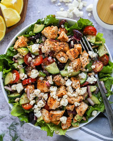 Greek Salad With Chicken