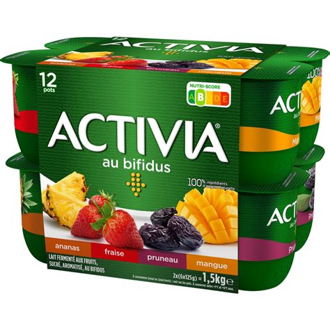 Yaourt Aux Fruits Panaché Au Bifidus Activia 12 X 125 G La Belle Hot Sex Picture