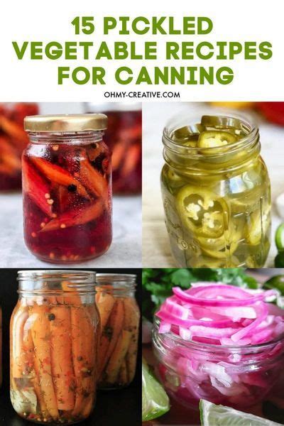 Canned Pickled Vegetable Recipes Long Record Custom Image Library