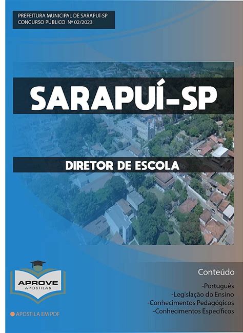 APOSTILA SARAPUÍ DIRETOR DE ESCOLA Aprove Apostilas