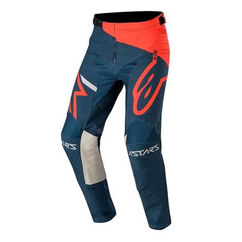 Pantalon Cross RACER TECH COMPASS ALPINESTARS Rouge Bleu MAXXESS FR