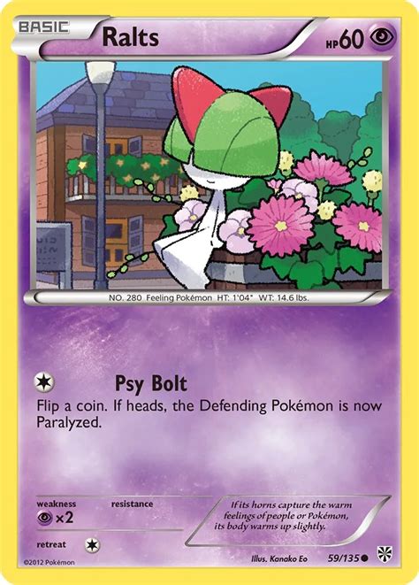 Pok Mon Black White Plasma Storm Card Ralts Standard Arcade