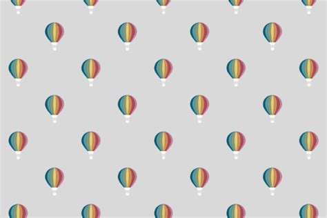 Hot Air Balloon Seamless Pattern Graphic By Nic Means Business Creative Fabrica