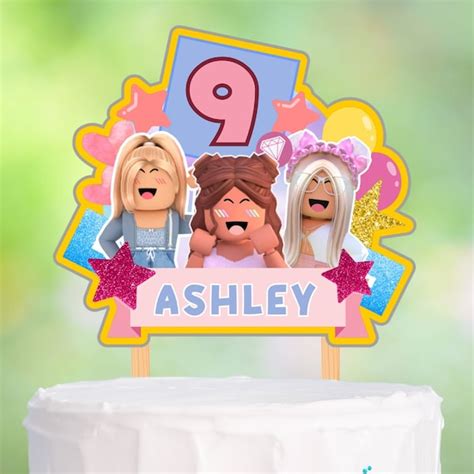 Roblox Cake Topper Girl Download Etsy