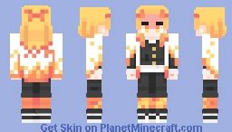 rengoku from demon slayer Minecraft Skin