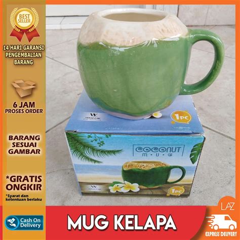 Jual Choconut Mug Gelas Model Kelapa Koleksi Gelas Mug Unik Bentuk