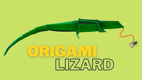 Origami Lizard How To Make A Paper Lizard Origami Animals Diy