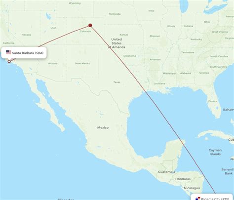 Flights From Panama City To Santa Barbara PTY To SBA Flight Routes