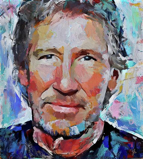 Roger Waters Pink Floyd Artistic Portrait Digital Art By Yury Malkov