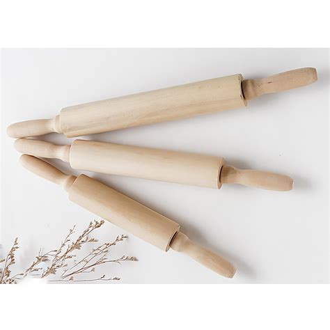 Duaonets Wooden Rolling Pin Face Stick Dumpling Activity Solid Wood