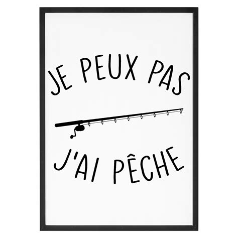 Affiche Je m en fish j ai pêche La French Touch